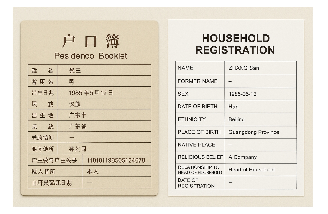 【naati翻译】申请澳洲签证 户口本翻译指南