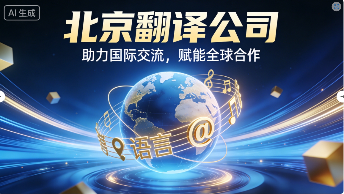 北京翻译公司：助力国际交流，赋能全球合作