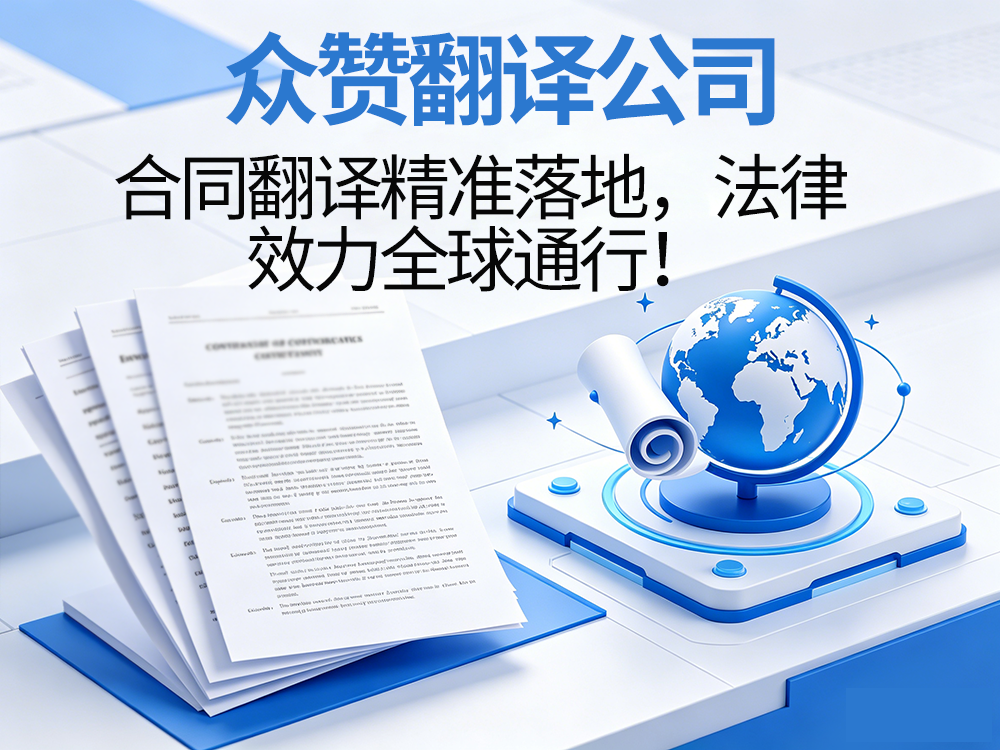 翻译公司：合同翻译精准落地，法律效力全球通行！众赞翻译
