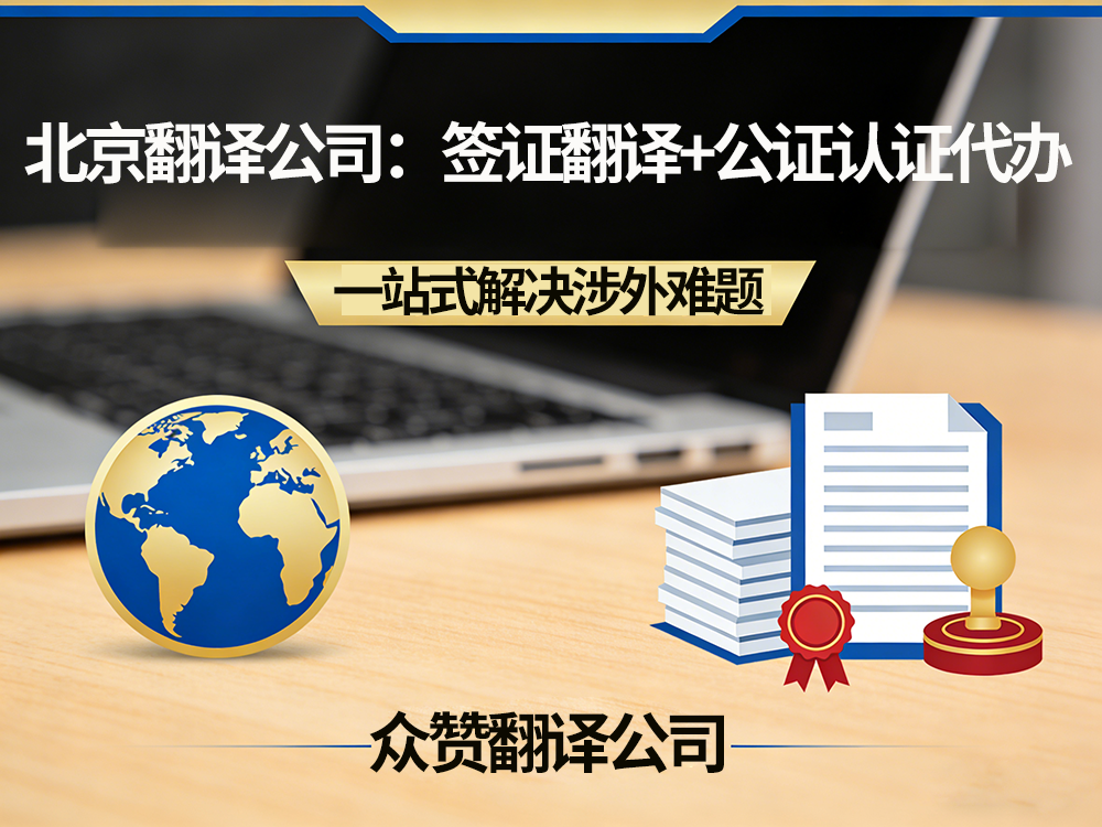 北京翻译公司：签证翻译+公证认证代办，一站式解决涉外难题！众赞翻译