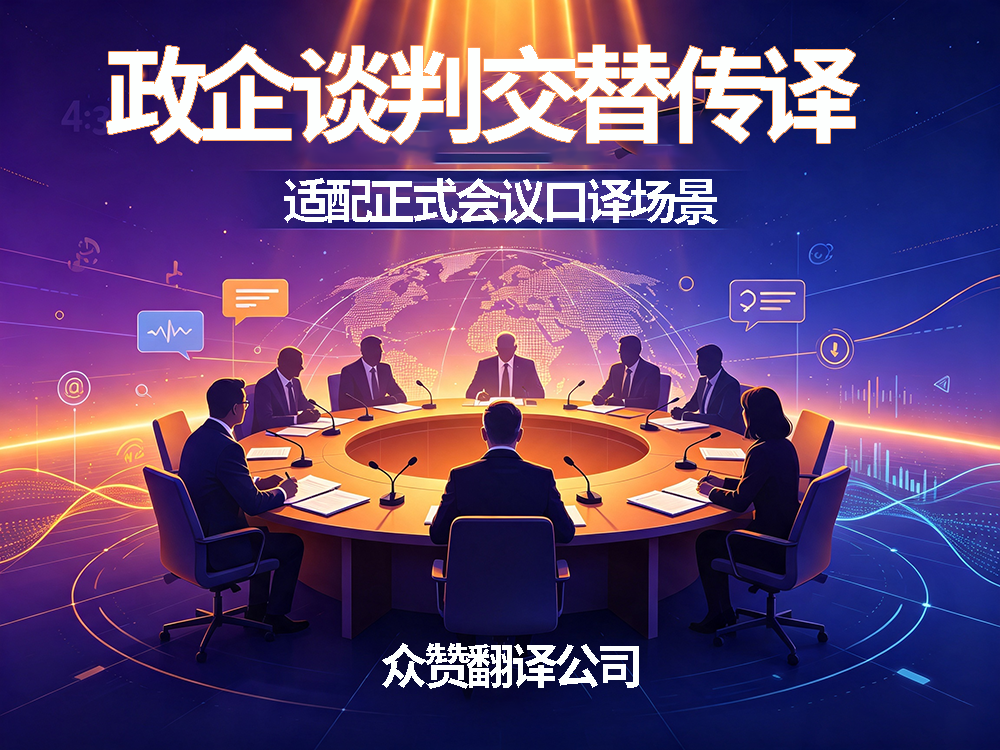 北京翻译公司 | 政企谈判交替传译，适配正式会议口译场景！众赞翻译