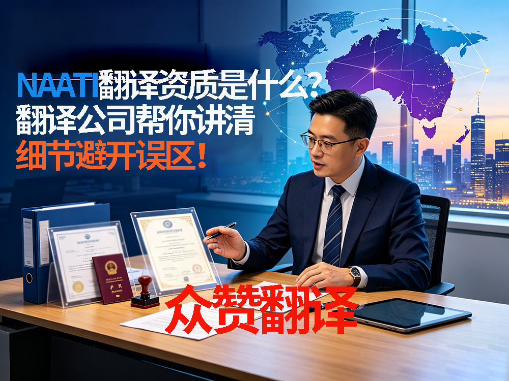 NAATI翻译资质是什么？翻译公司帮你讲清细节避开误区！众赞翻译