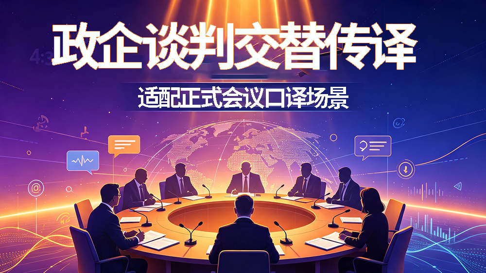 北京翻译公司 | 政企谈判交替传译，适配正式会议口译场景！众赞翻译