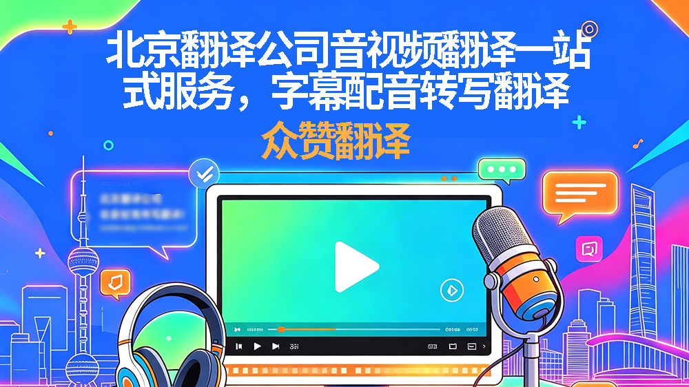 北京翻译公司音视频翻译一站式服务，字幕配音转写翻译！众赞翻译